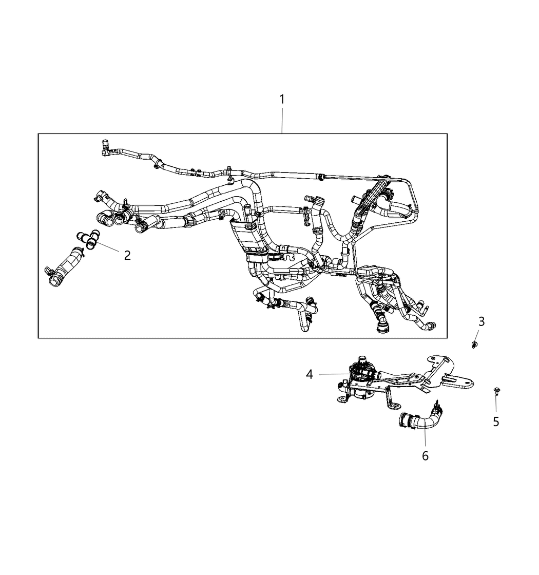 Mopar 68281056AH Hose-Heater Supply And Return