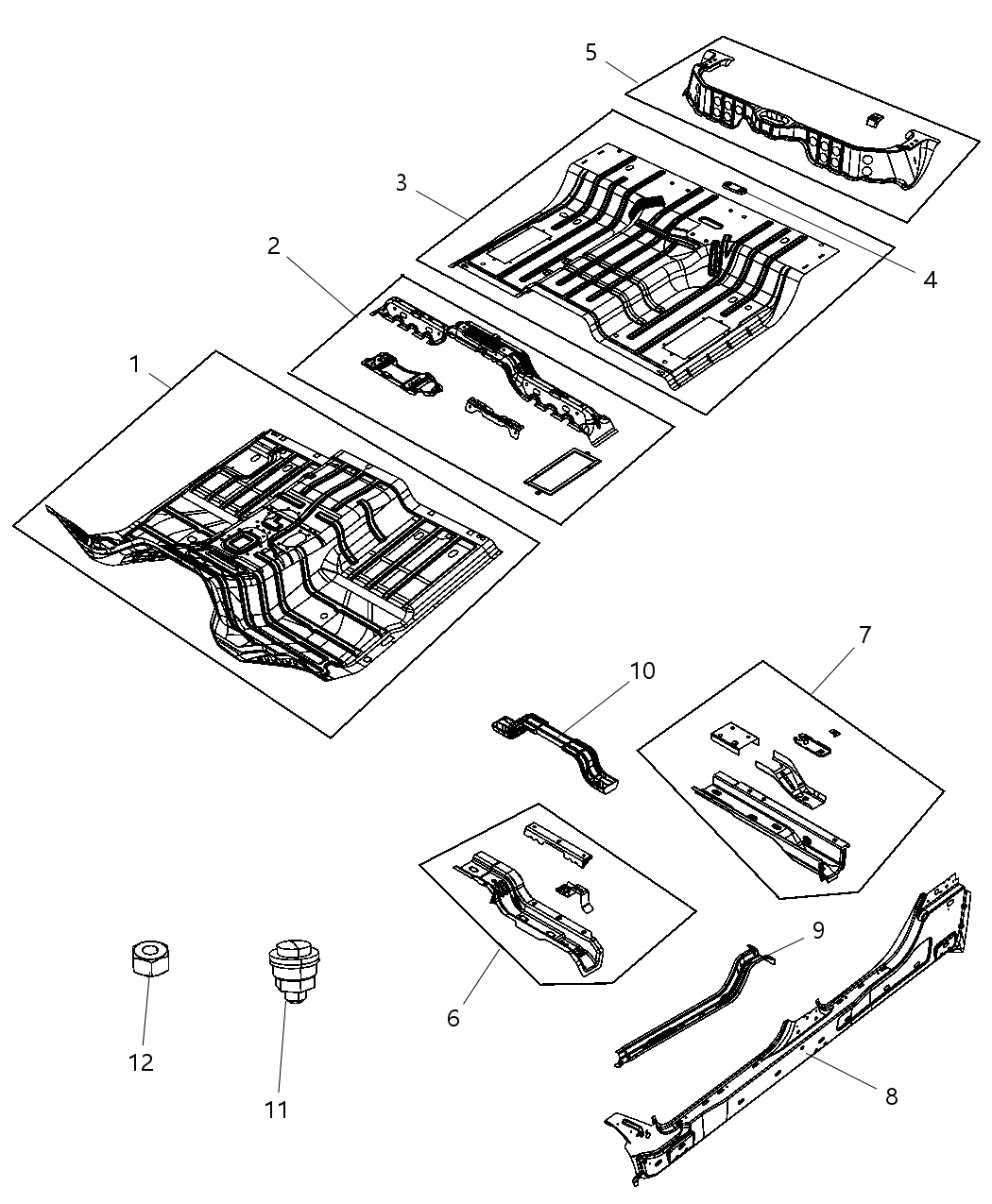 Mopar 68144992AD SILL-Body Side