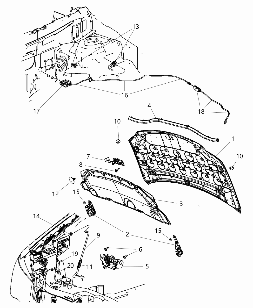 Mopar 4589880AF Hood Panel