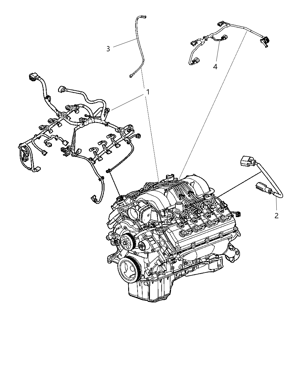 Mopar 5029768CD Wiring-Engine