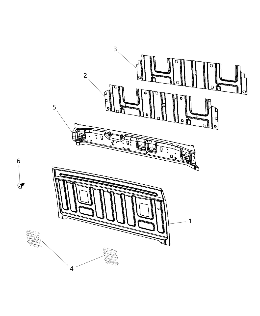 Mopar 68137848AB REINFMNT-Cab Back