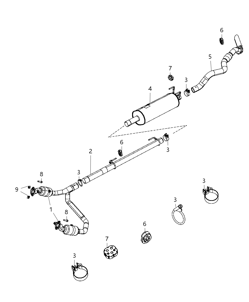 Mopar 55398272AC Converter-Exhaust