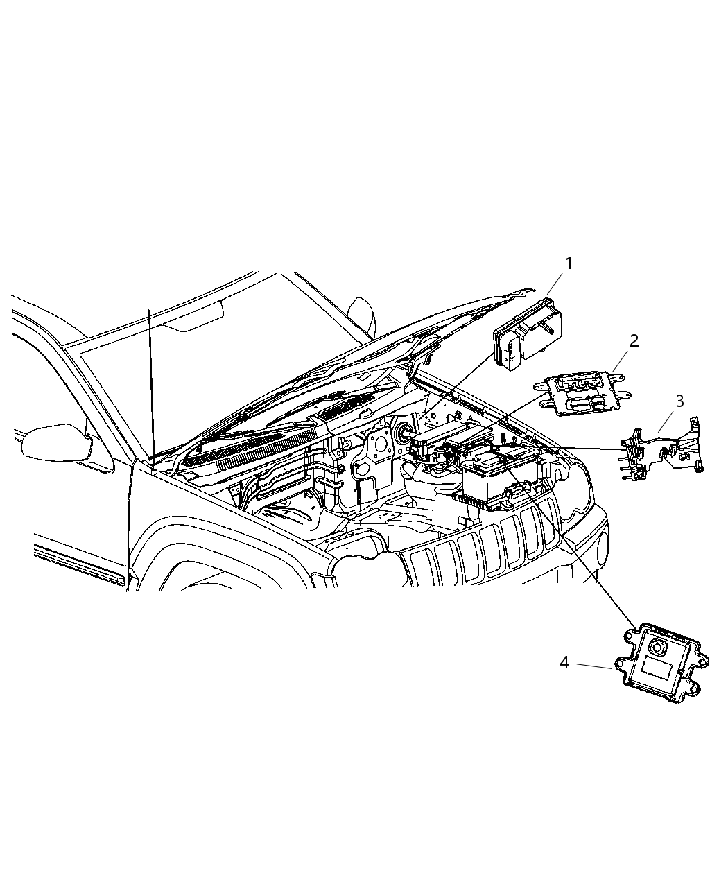 Mopar 4692138AE Module-Front Control