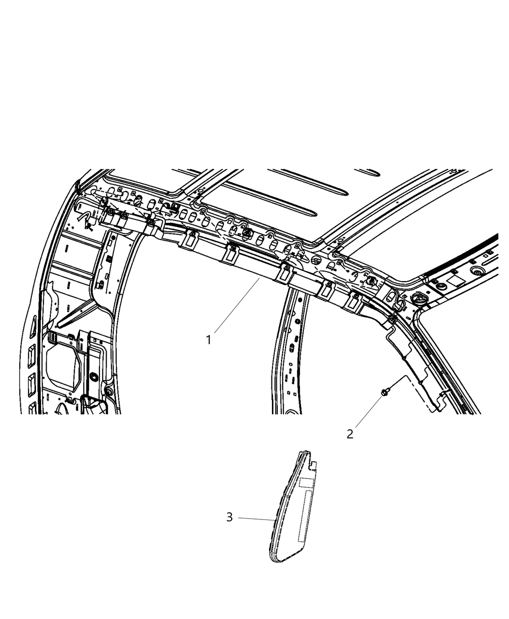 Mopar 68184325AH Side Curtain Air Bag