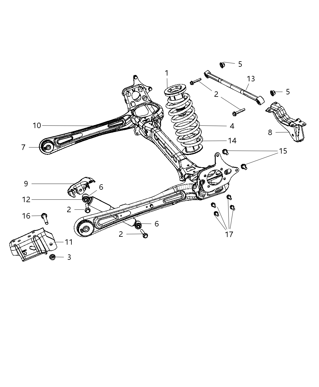 Mopar 4877984AA Rear Coil Spring