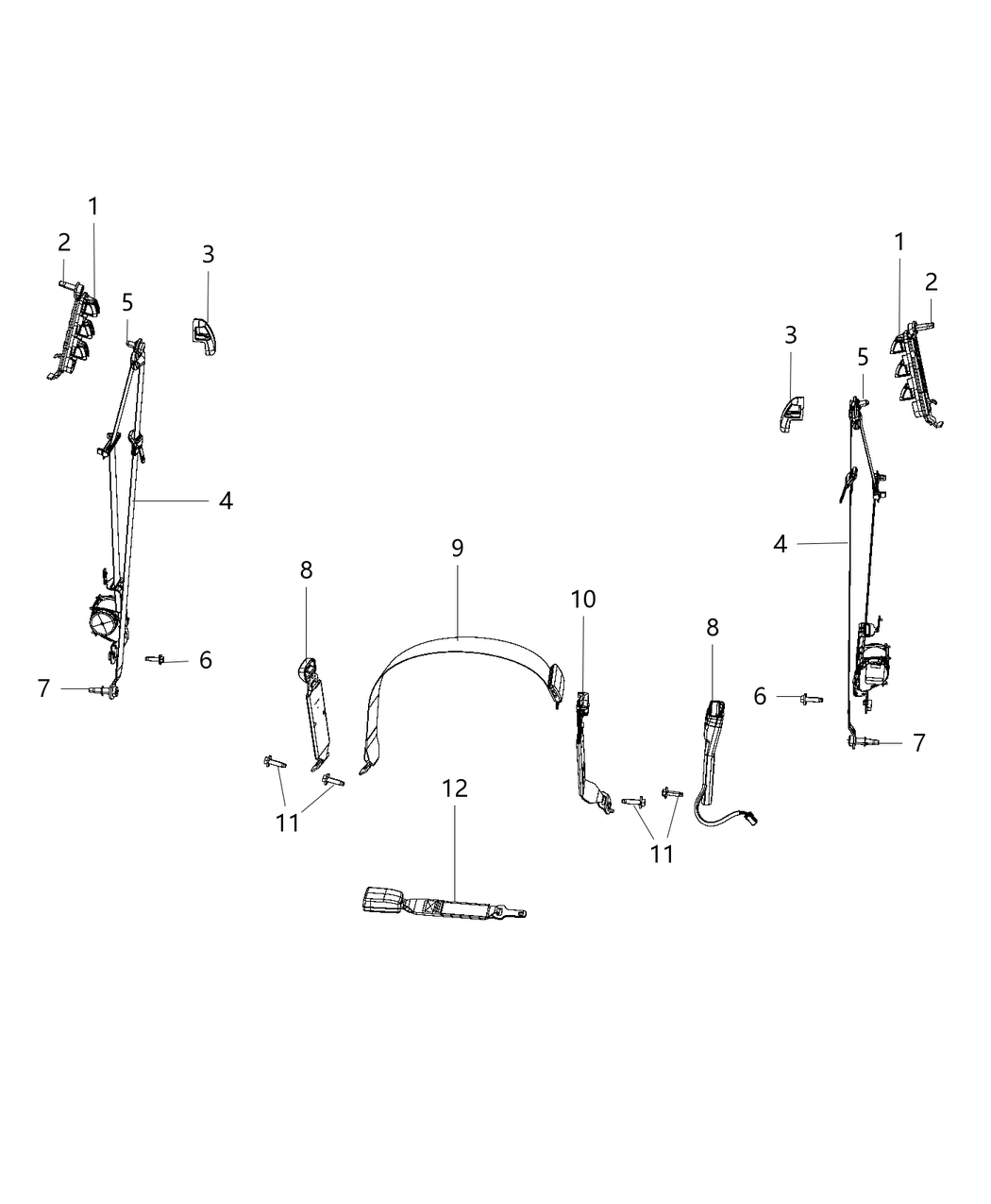 Mopar 5RL791X9AA Front Outer