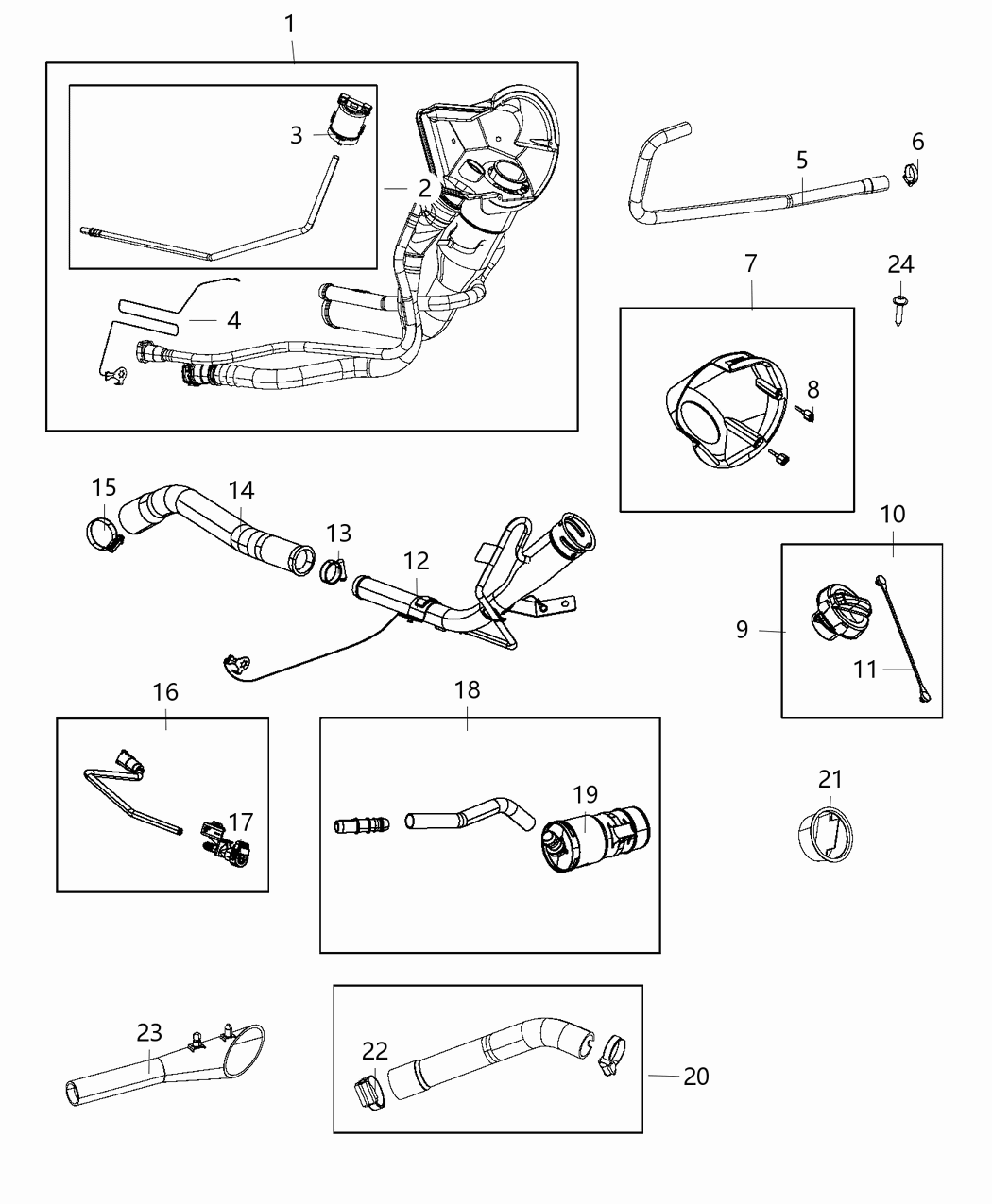 Mopar 68175110AB Hose-Fuel Filler