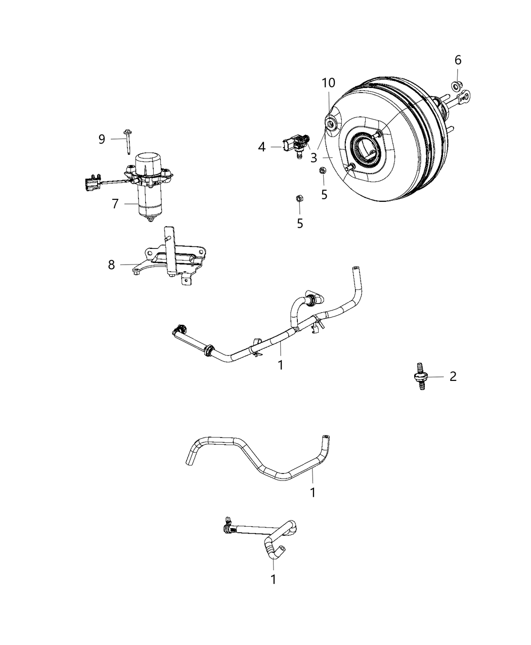 Mopar 68197370AC Power Brake