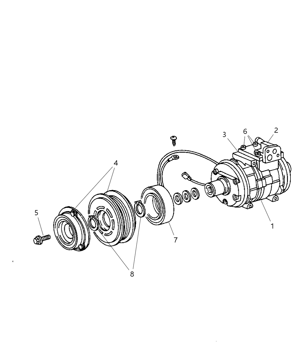 Mopar 55116806AB COMPRES0R-Air Conditioning