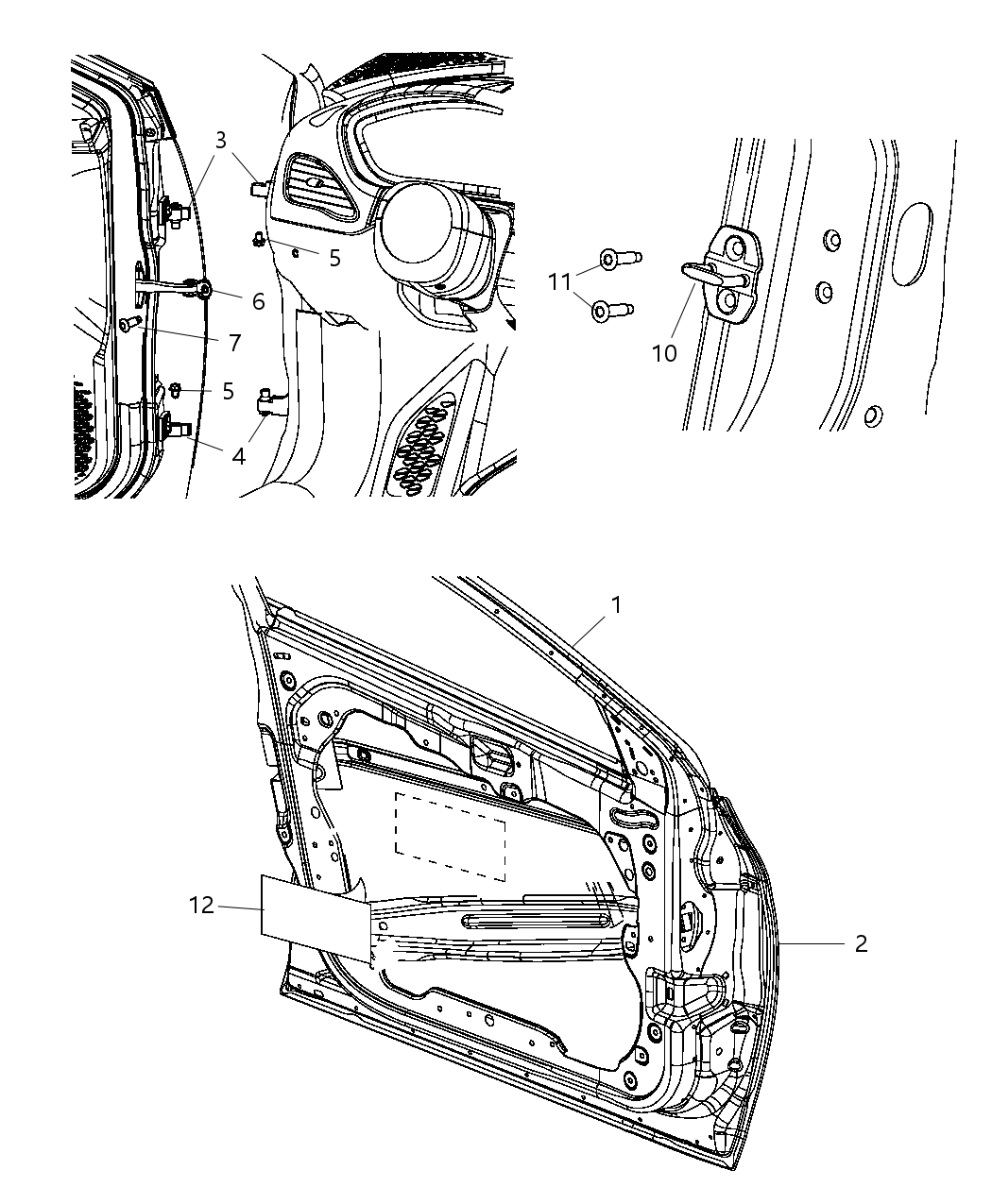 Mopar 68158724AA Door-Front