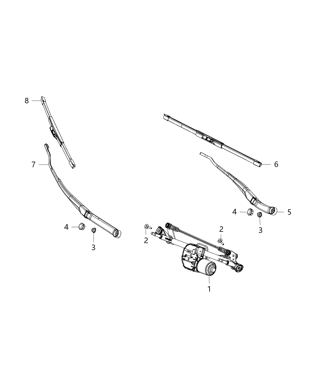 Mopar 68277007AA WIPERASSY-Windshield