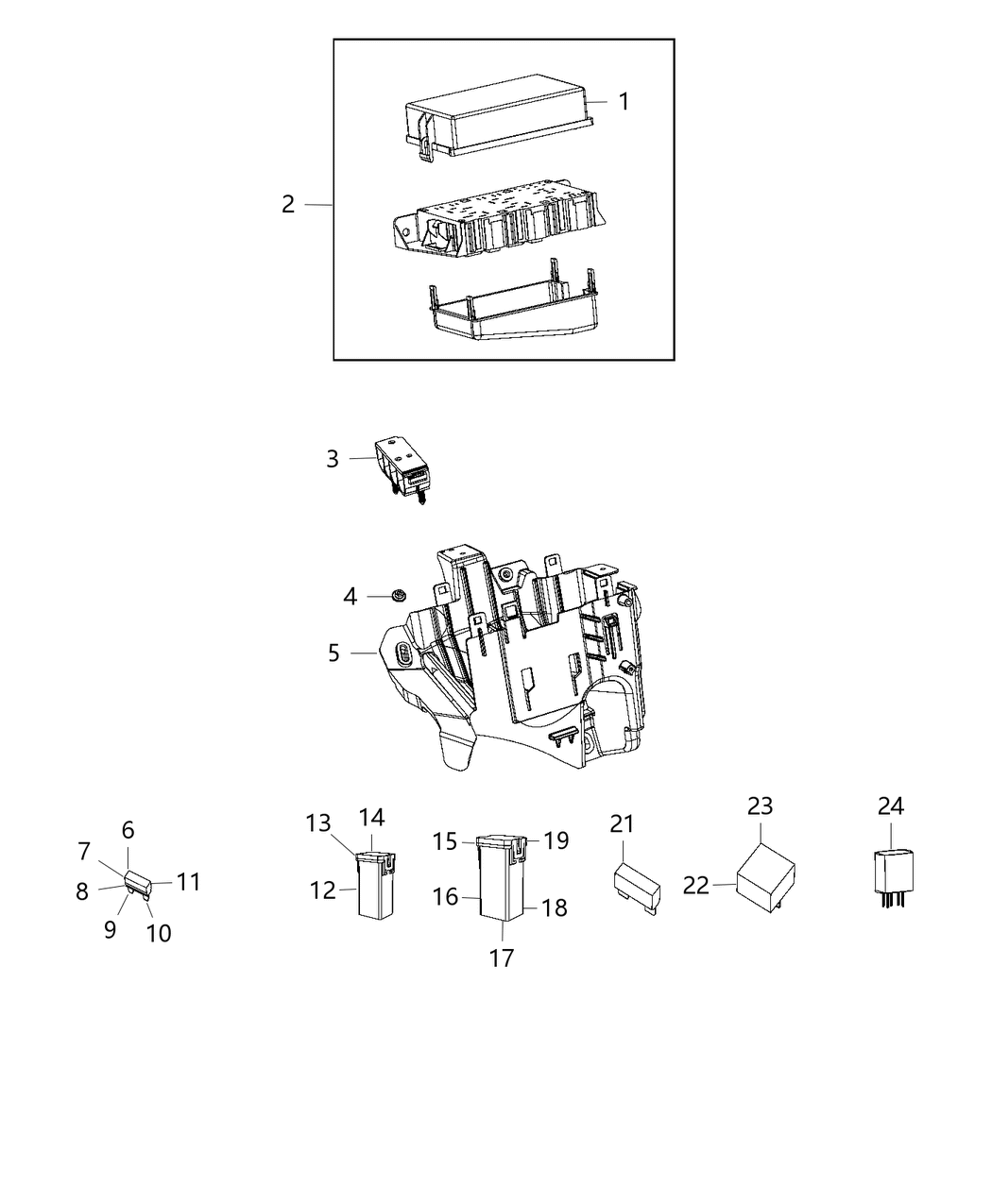 Mopar 68251775AA Bracket-Power Distribution Center