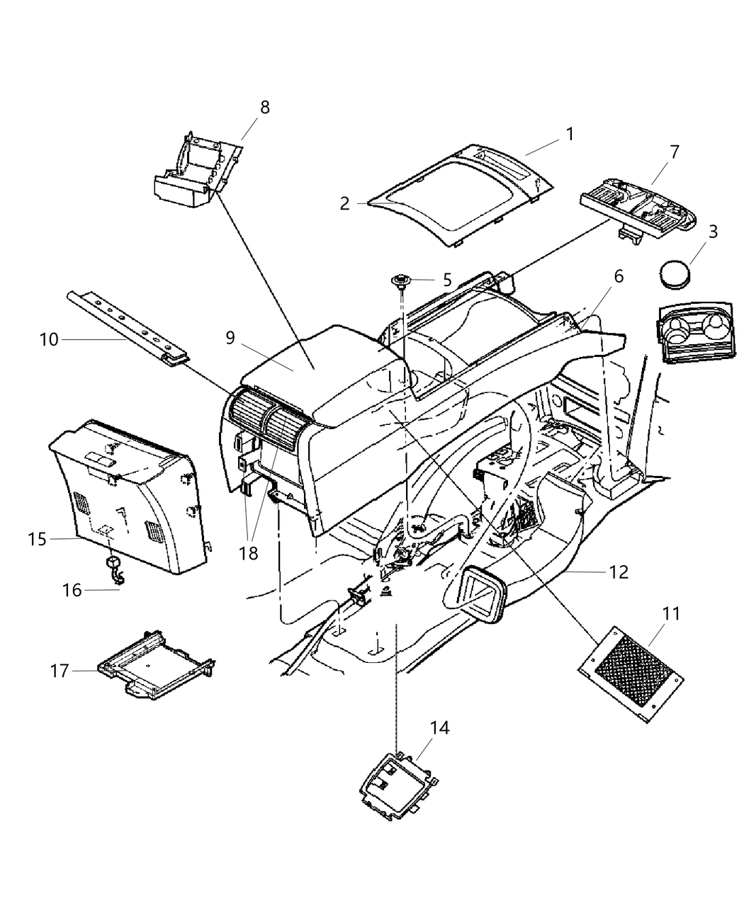 Mopar 1PB741J3AA Outlet-Air Conditioning & Heater