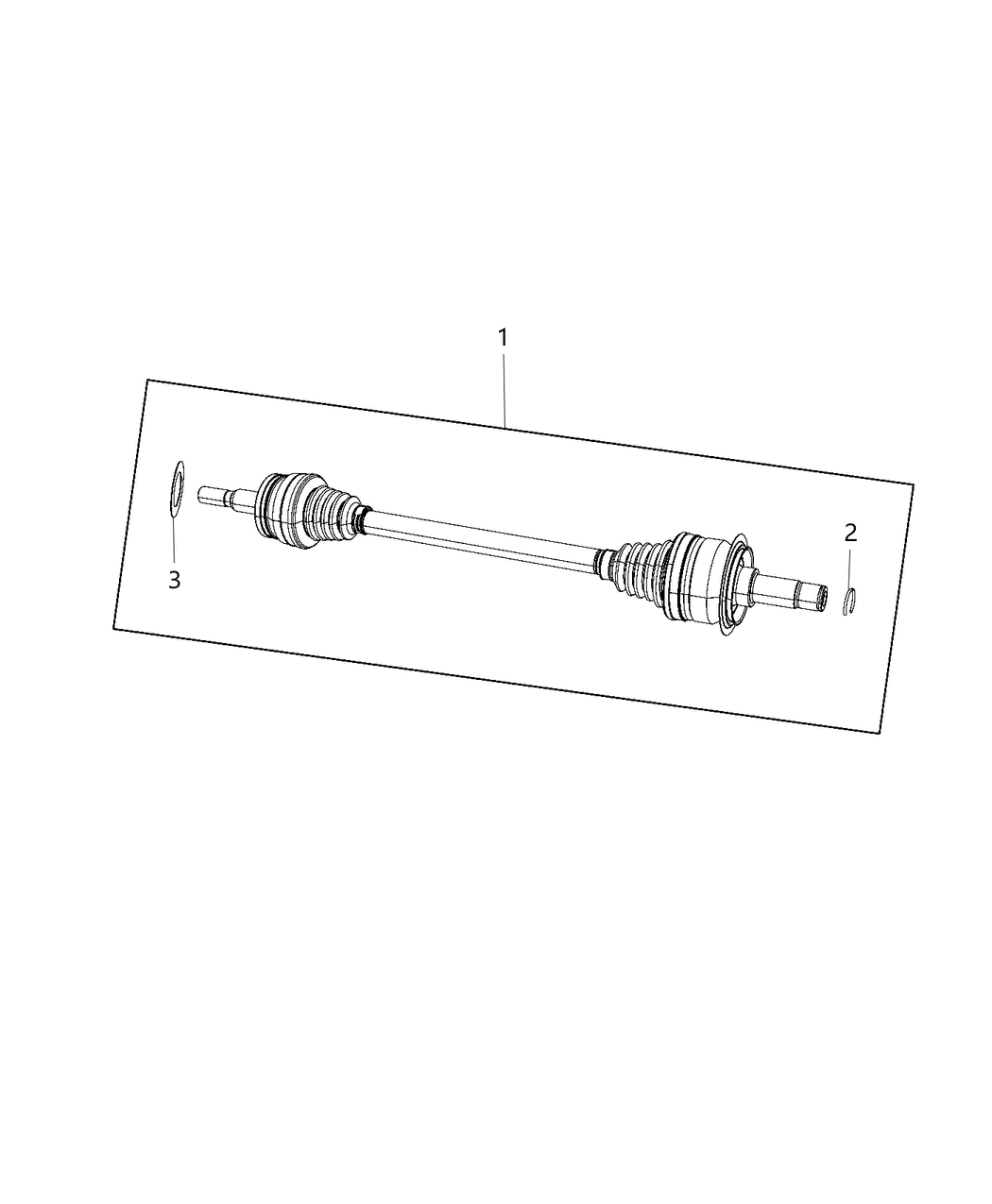 Mopar 52123958AD Axle Half Shaft