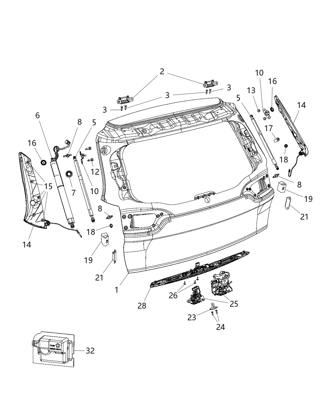 Mopar 68103068AC Sensor-Pinch