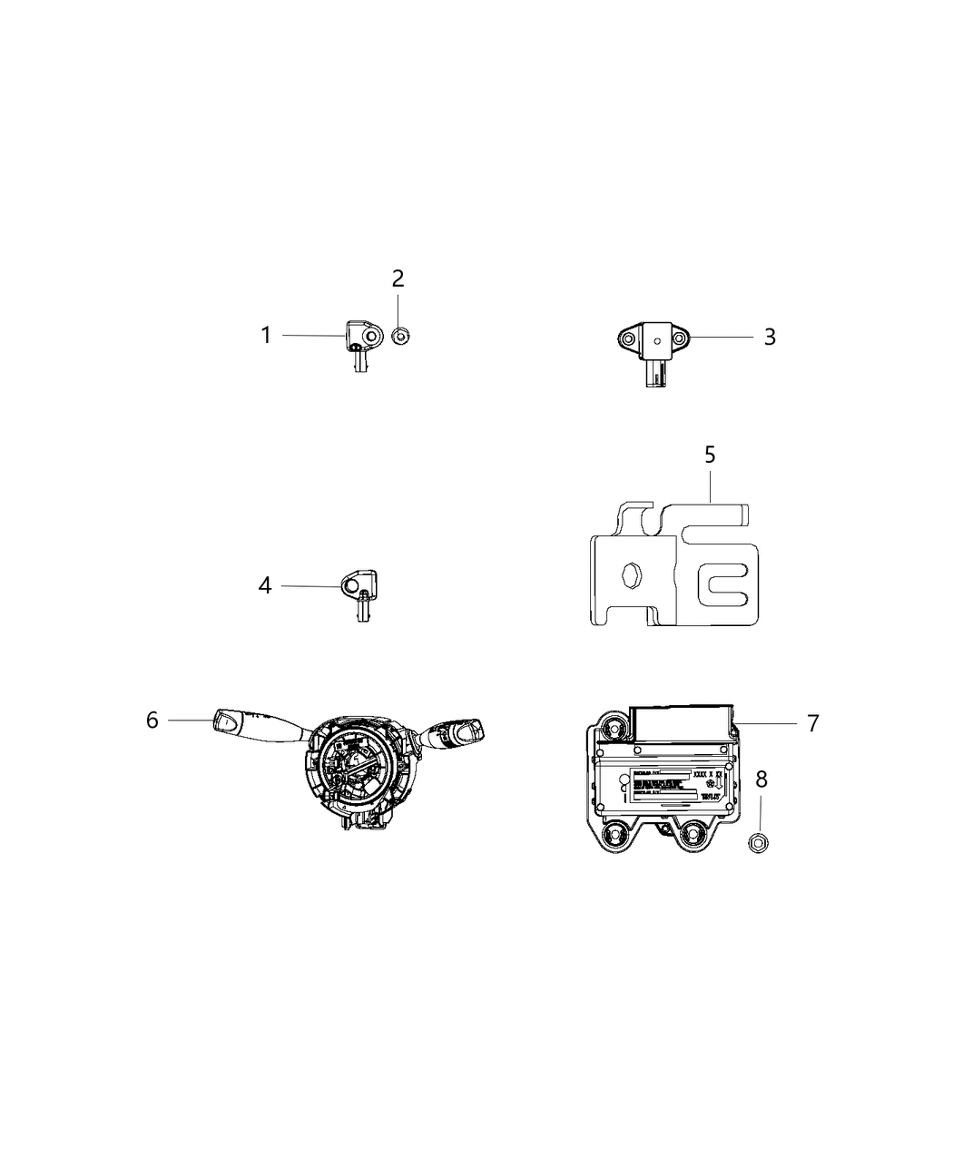 Mopar 68141120AM Steering Column Module