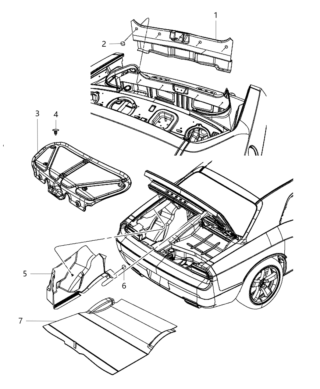 Mopar 4662030AG Carpet-Trunk