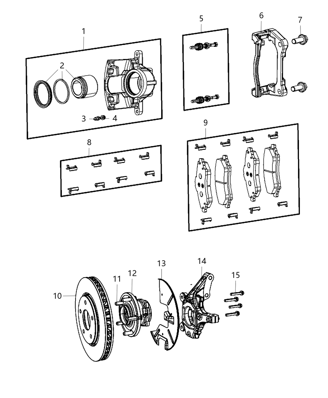 Mopar 5154199AB Brake Hub And Bearing