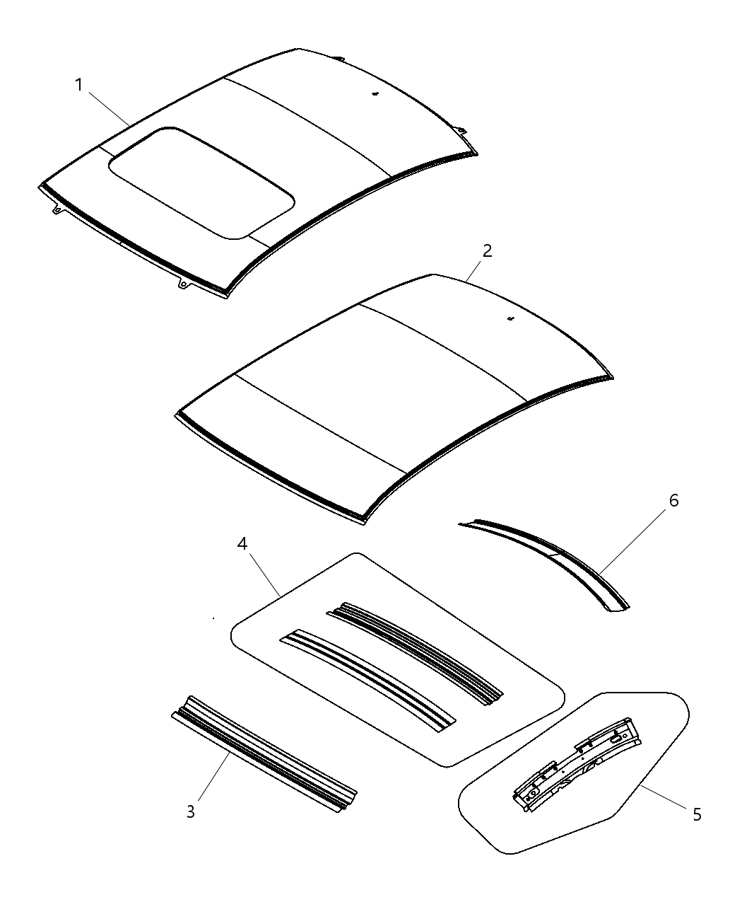 Mopar 5074470AG Panel-Roof