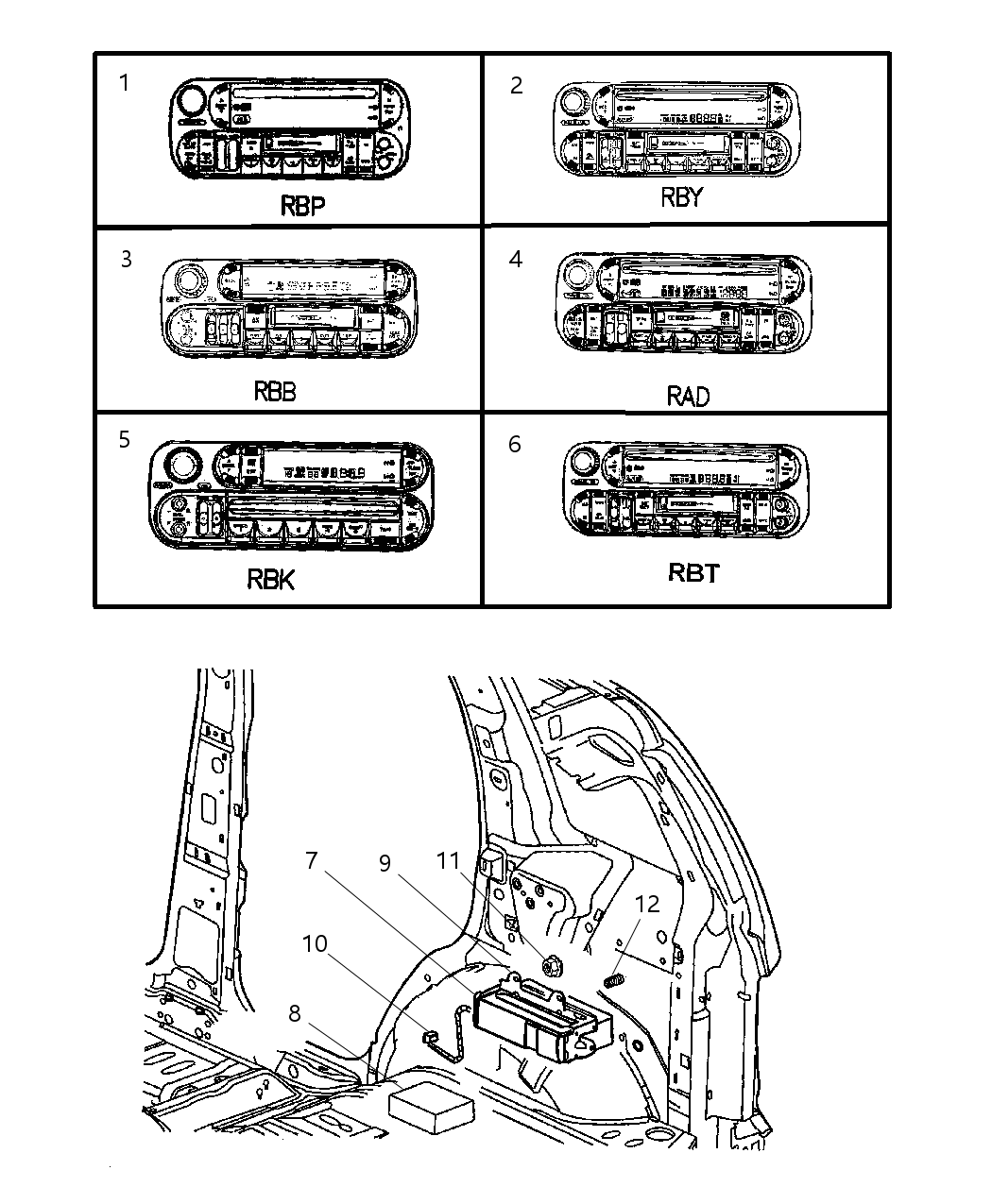 Mopar 56038585AO Radio-AM/FM/CASSETTE With Cd