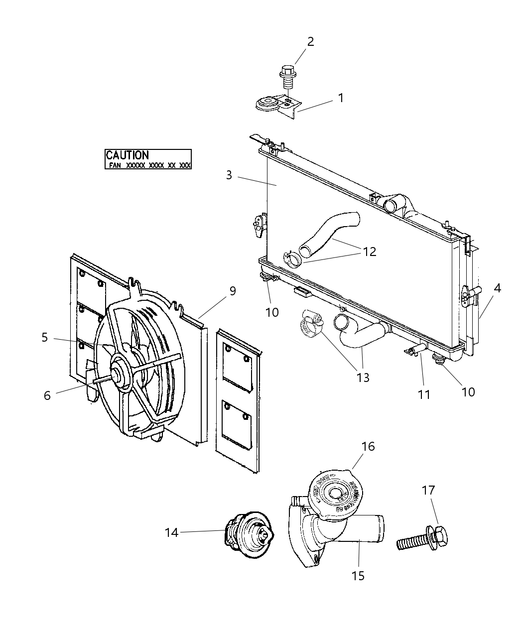 Mopar 5278030AD Hose-Radiator Inlet