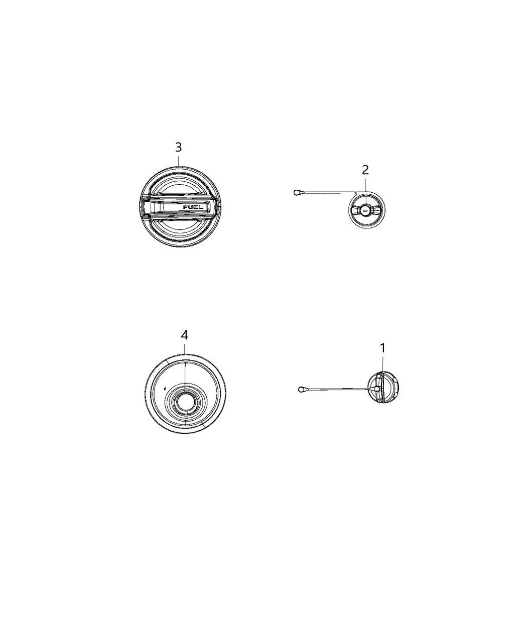 Mopar 68357474AA Fuel Cap-Fuel Tank Locking