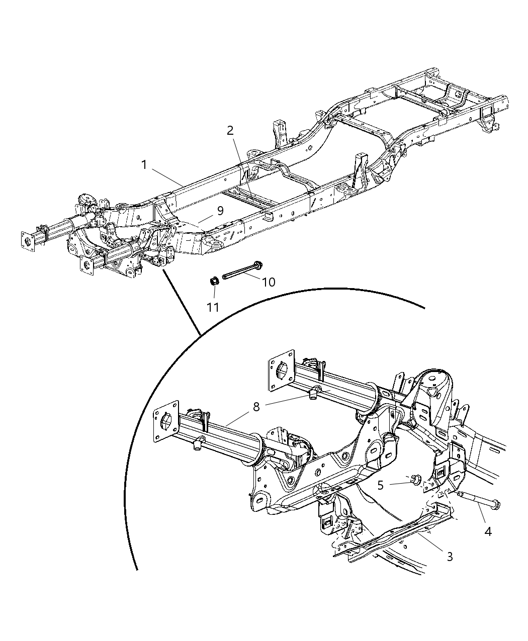 Mopar 68015144AA CROSSMEMBER-Transmission