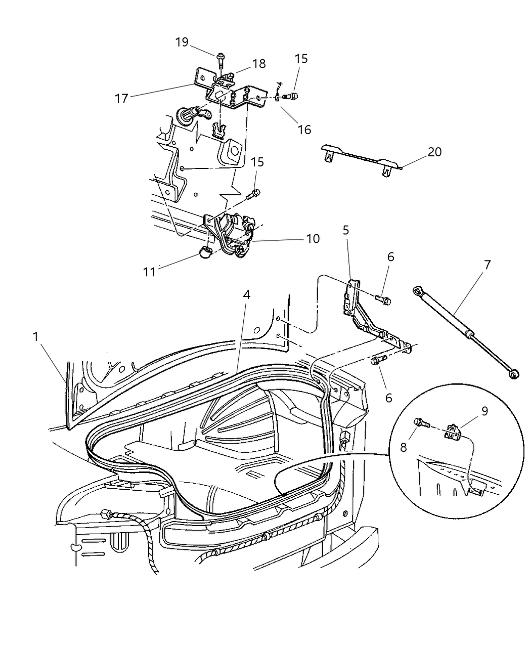 Mopar 4575361AC Latch-DECKLID