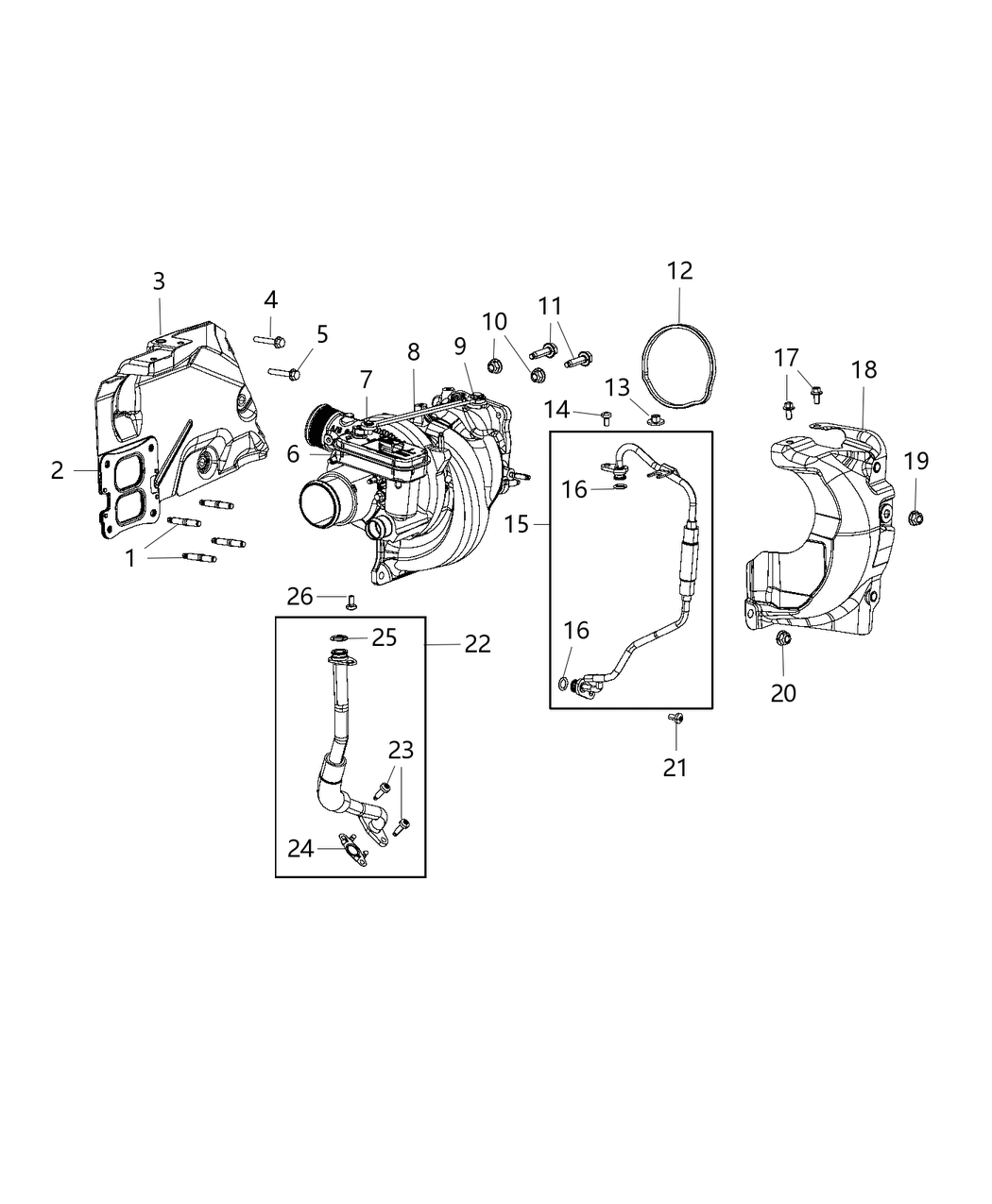 Mopar 5281614AH TURBOCHAR