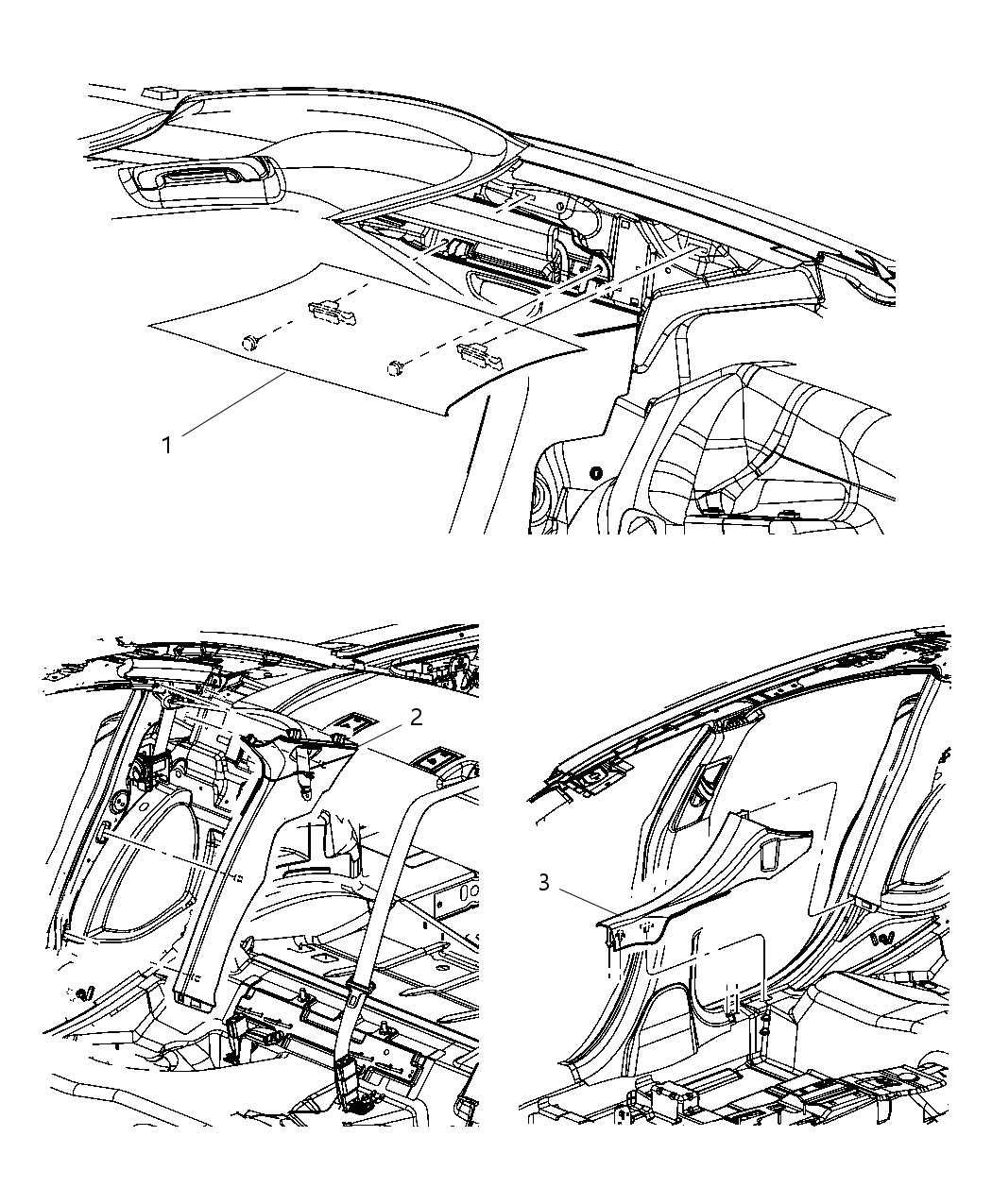 Mopar 1KL75HL1AA Panel-C Pillar Inner