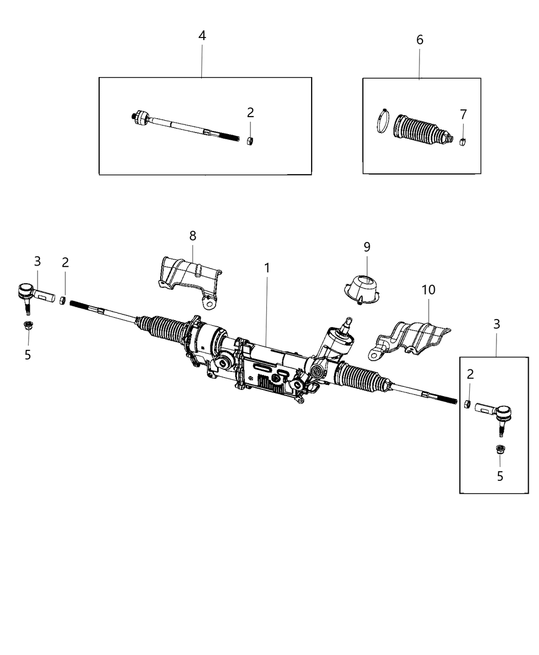 Mopar 68416734AA Gear-Rack And Pinion