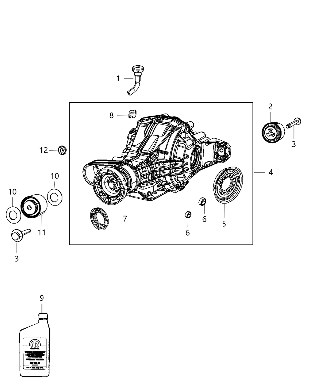 Mopar 68149920AC Differential-Rear Axle