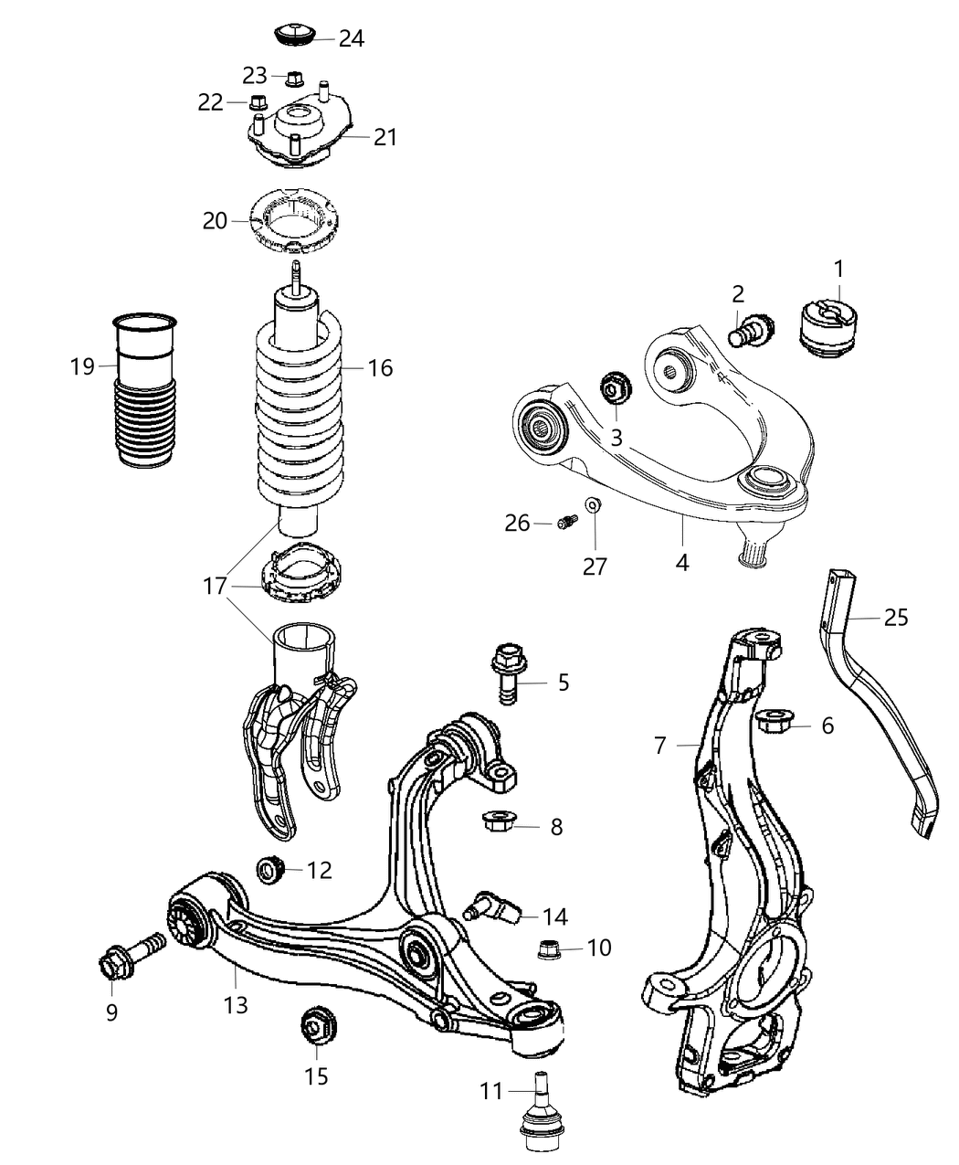 Mopar 5181500AA Front Coil Springs