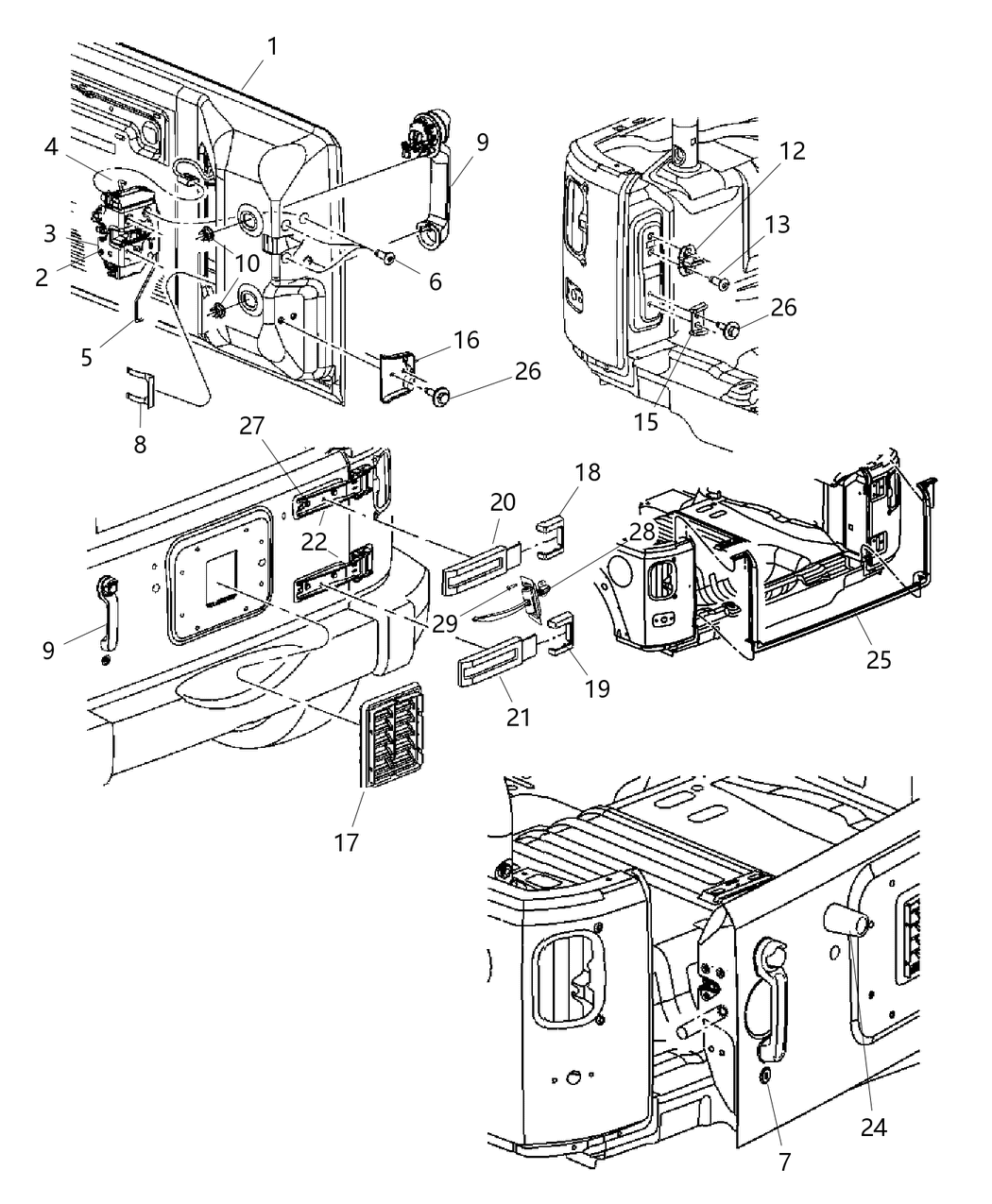 Mopar 68079246AA TAILGATE