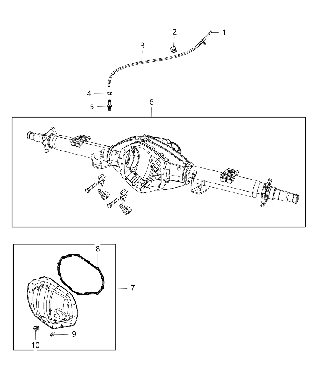 Mopar 68284058AB Housing-Rear Axle