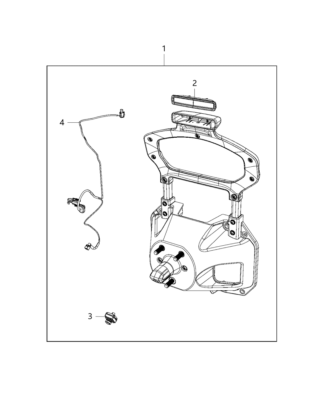 Mopar 68297540AF Bracket-Spare Tire