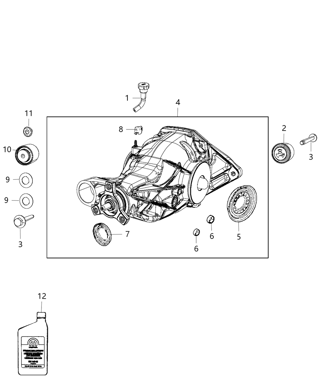 Mopar 68212472AA Differential-Rear Axle