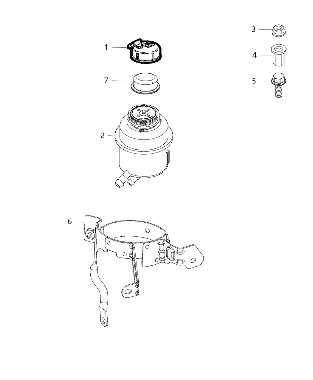 Mopar 68288737AA Cap-Power Steering Reservoir