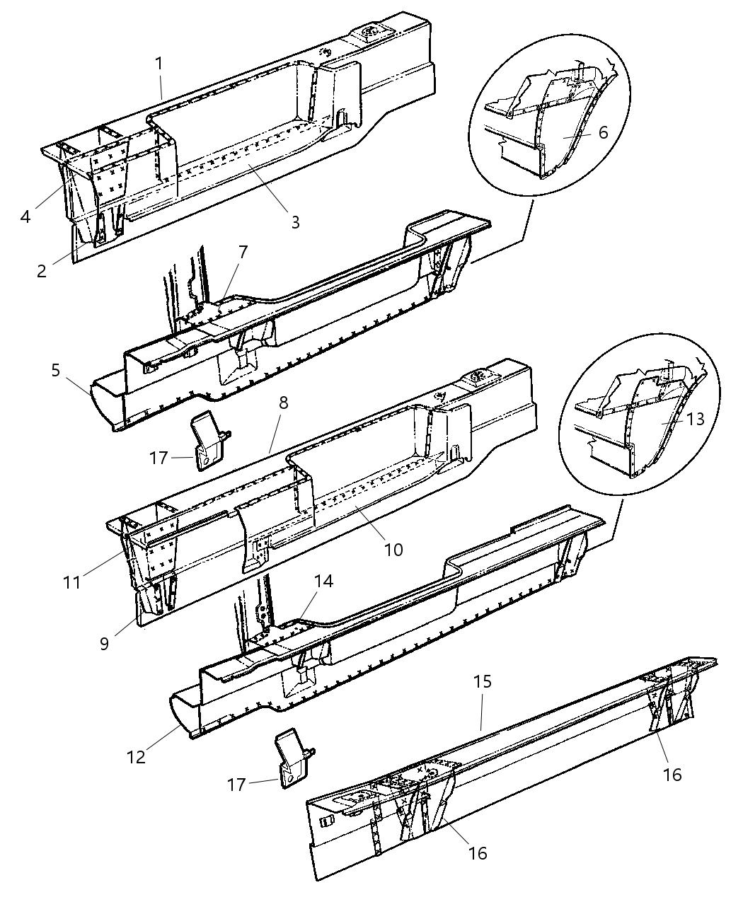 Mopar 55359067AB SILL-Side SILL