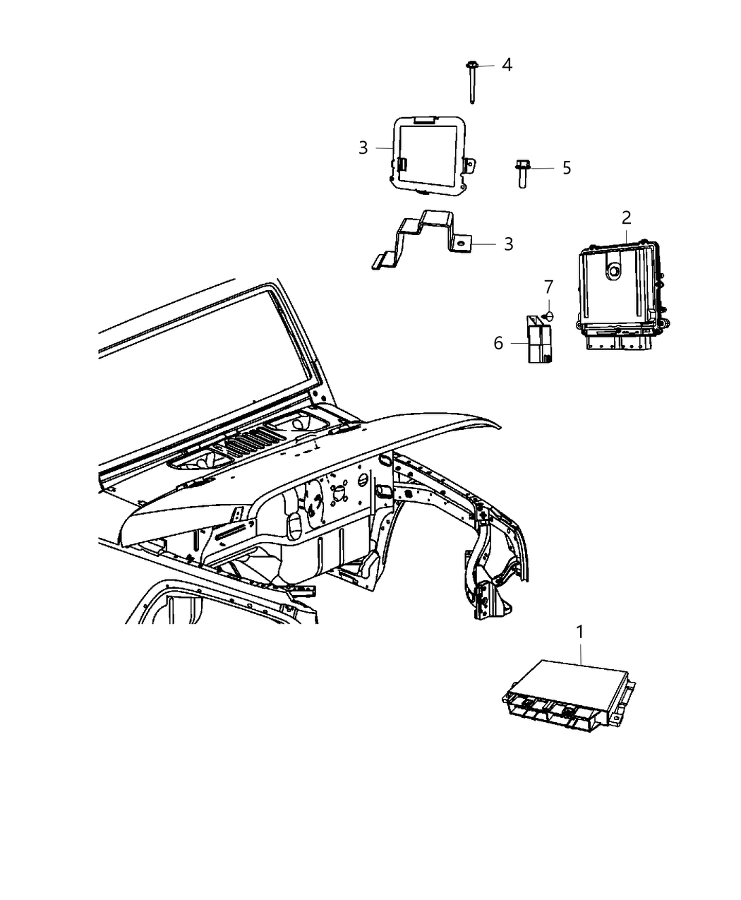 Mopar 68259136AA Engine Controller Module