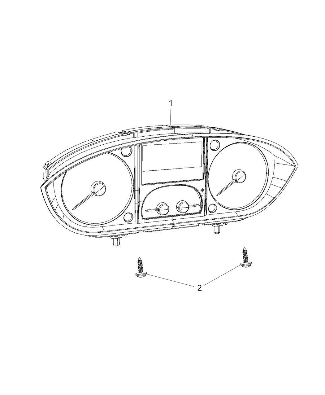 Mopar 68340906AB Cluster-Instrument Panel