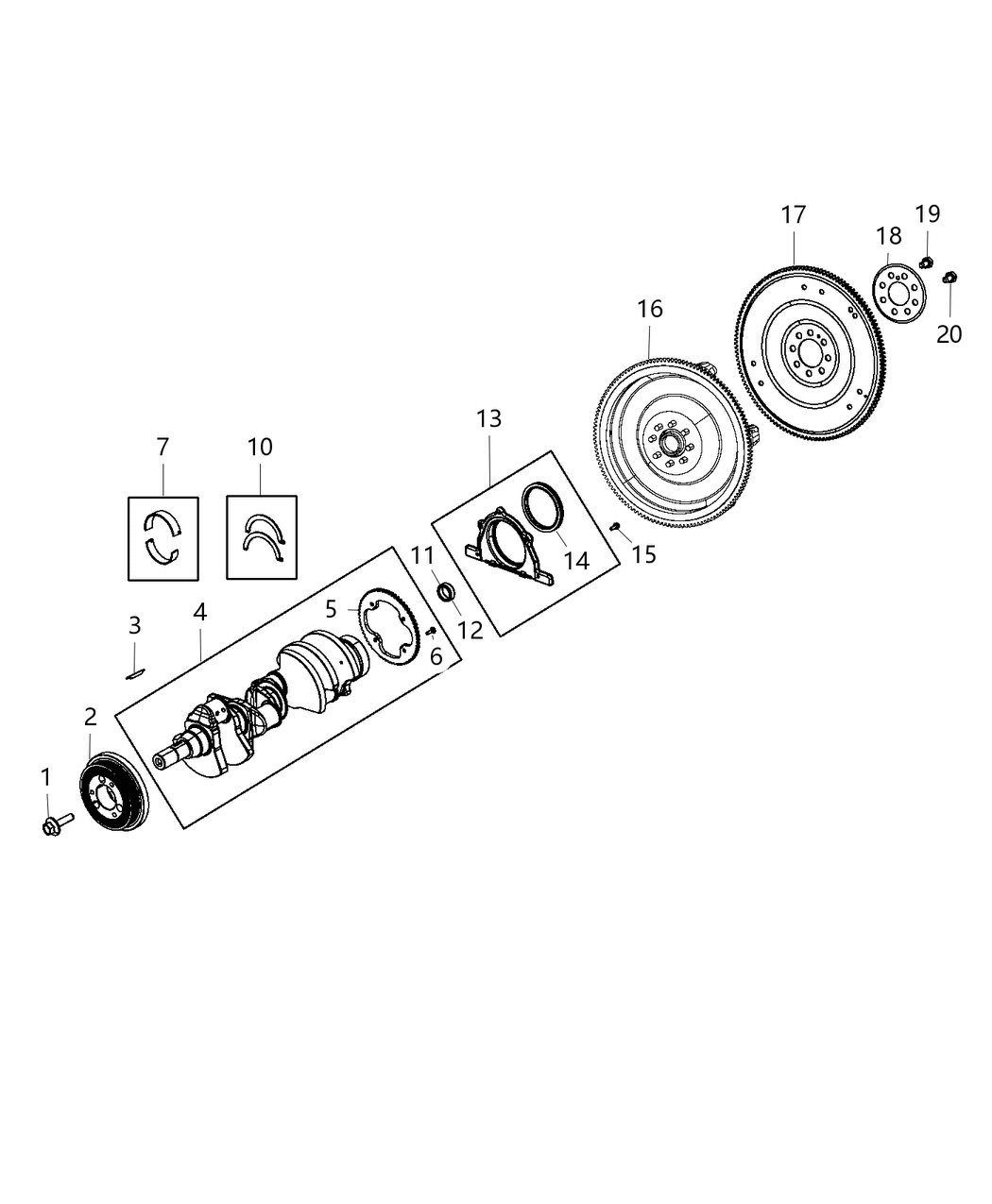 Mopar 53010831AB DAMPER-CRANKSHAFT