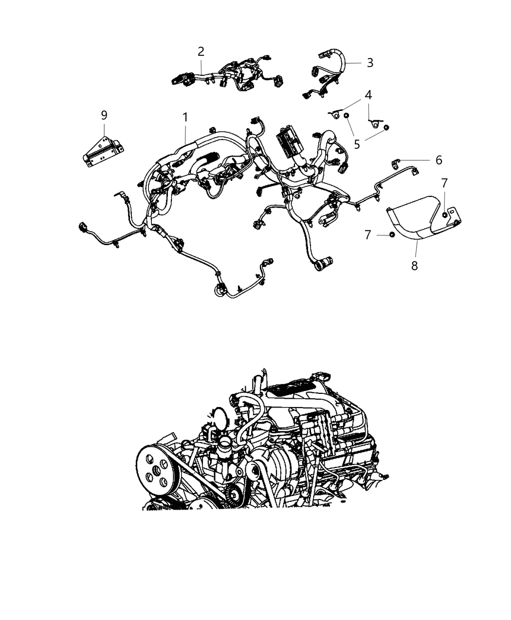 Mopar 68274516AC Wiring-Engine