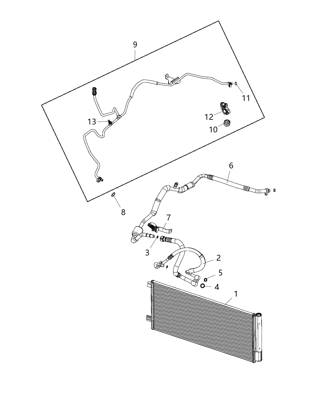 Mopar 68323467AA Line-A/C Liquid