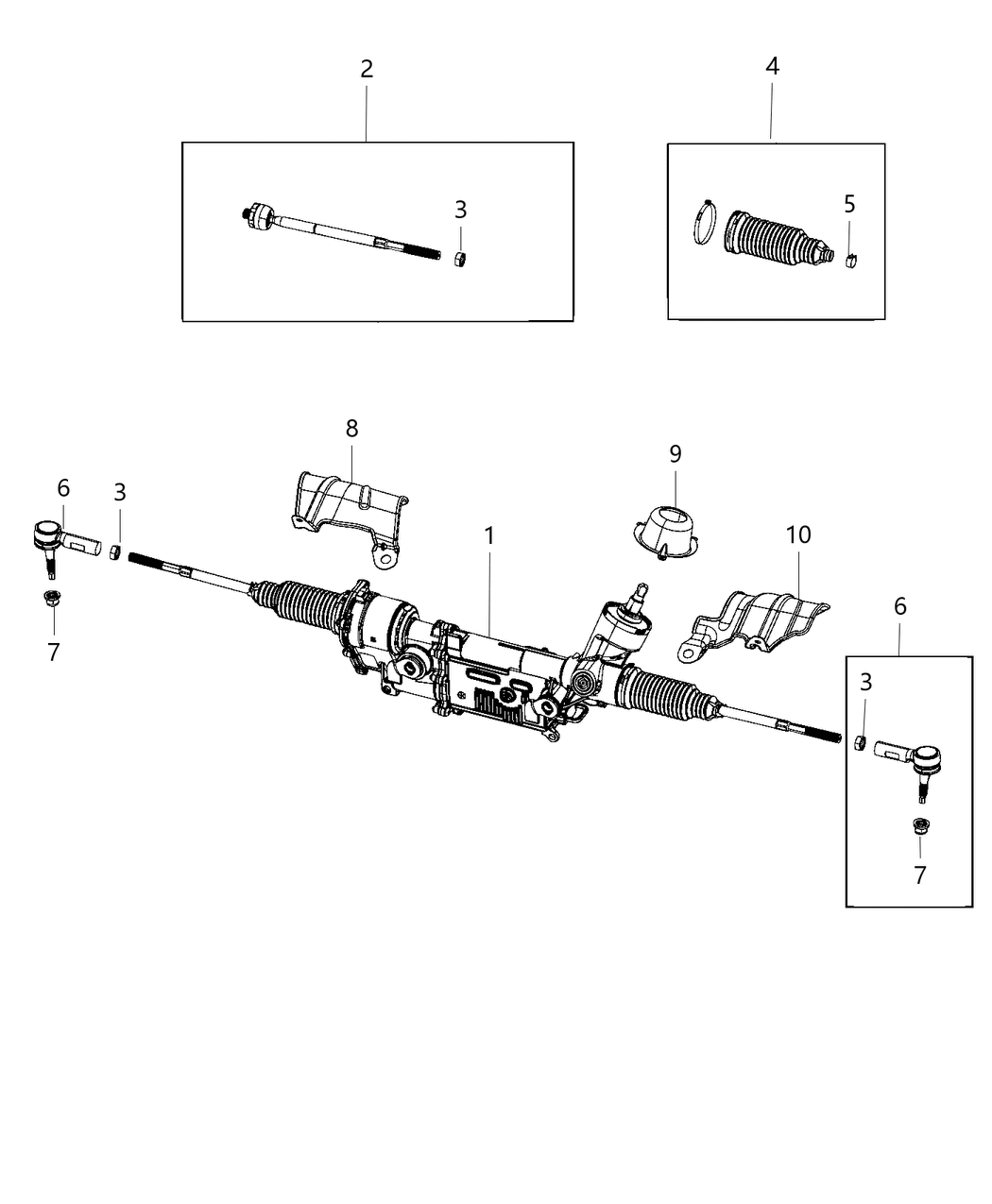 Mopar 68323546AA Gear-Rack And Pinion