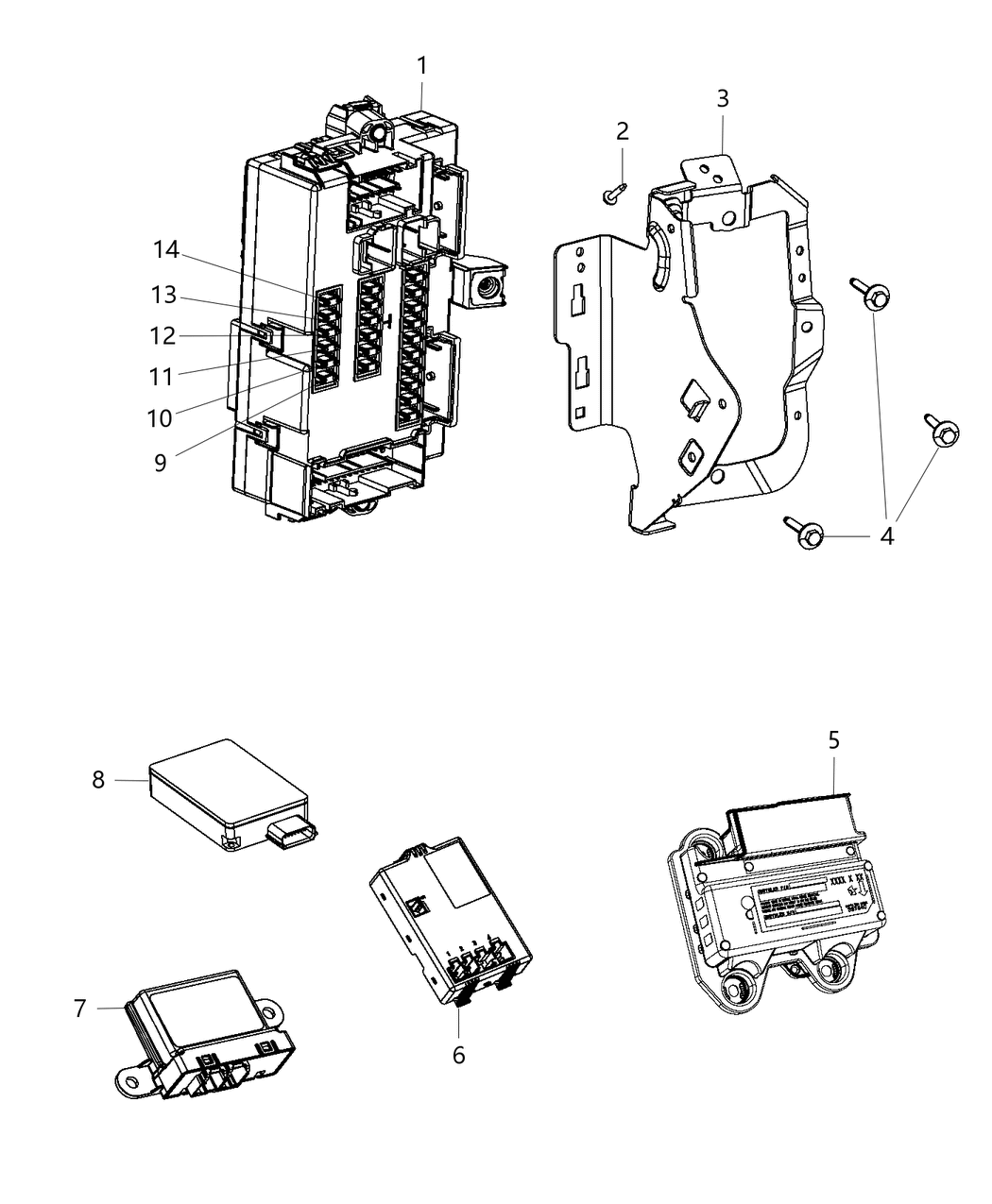 Mopar 56038949AH Module-Blind Spot Detection