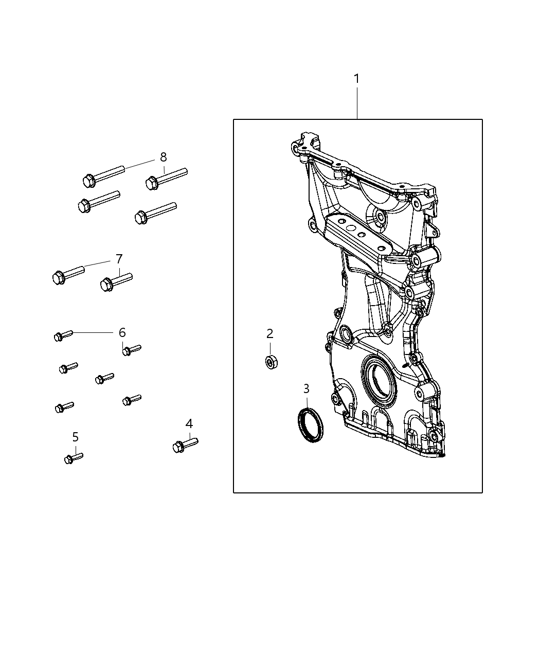 Mopar 5047539AF Cover-Timing Case