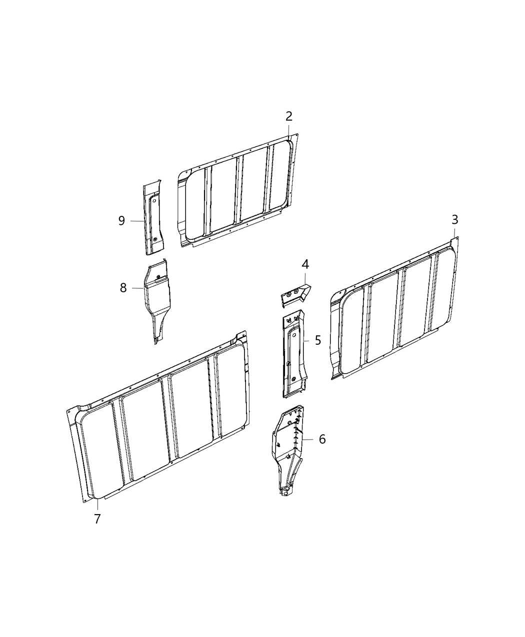 Mopar 5RN95LXEAA Panel-Side Trim