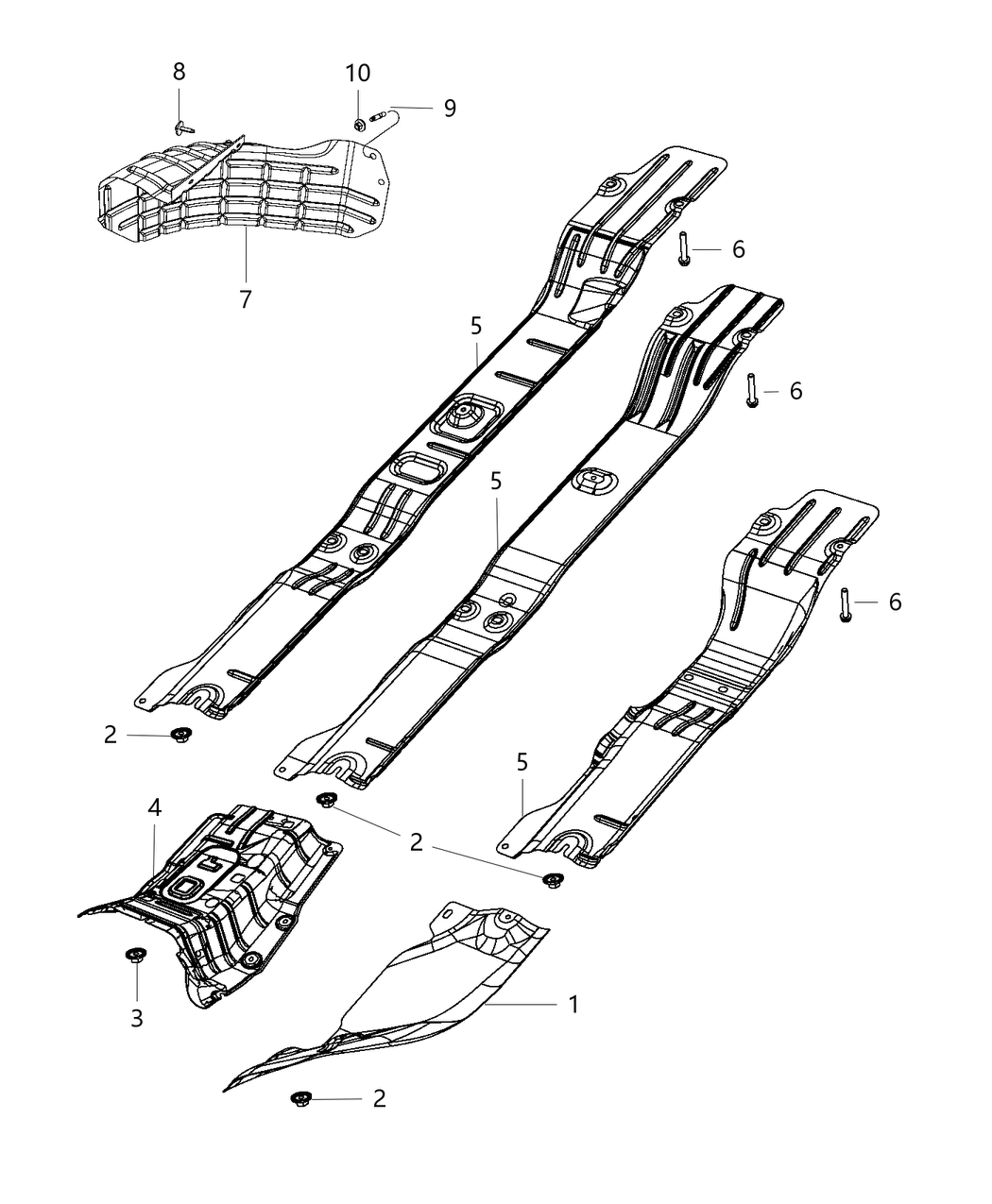 Mopar 68159407AC Shield-Exhaust Extension Pipe