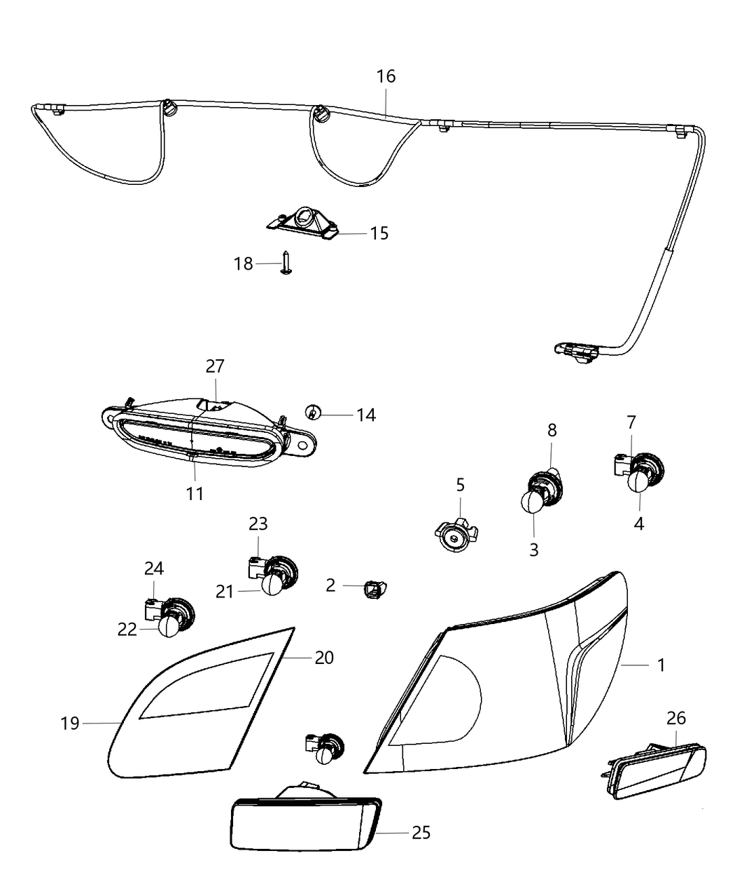 Mopar 4389493AC Lamp-Backup